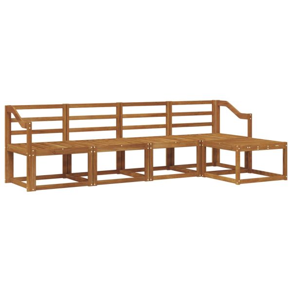 Комплект дивани за открито 5 pcs Естествен