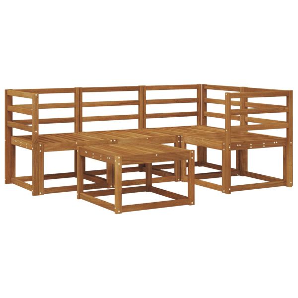 Комплект дивани за открито 5 pcs Естествен