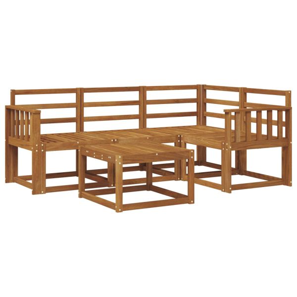 Комплект дивани за открито 5 pcs Естествен