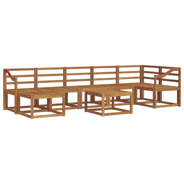 Комплект дивани за открито 8 pcs Естествен