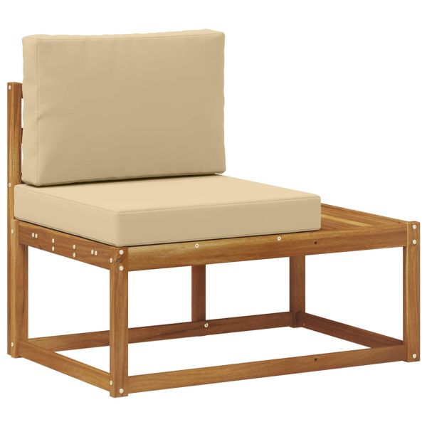 Комплект дивани за открито 6 Брой Натурален и Бежов