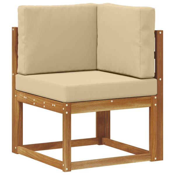 Комплект дивани за открито 6 Брой Натурален и Бежов