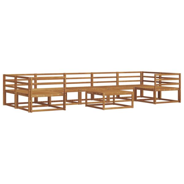 Комплект дивани за открито 8 pcs Естествен
