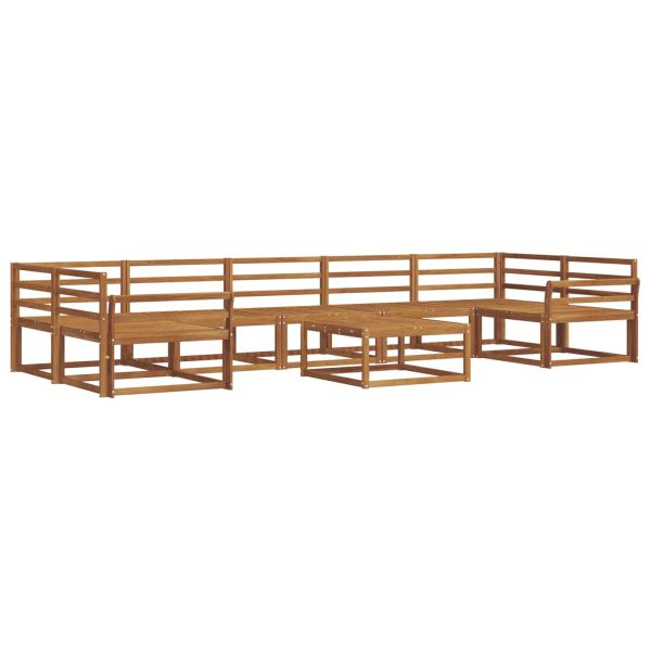 Комплект дивани за открито 8 pcs Естествен