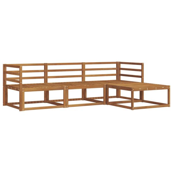 Комплект дивани за открито 4 pcs Естествен