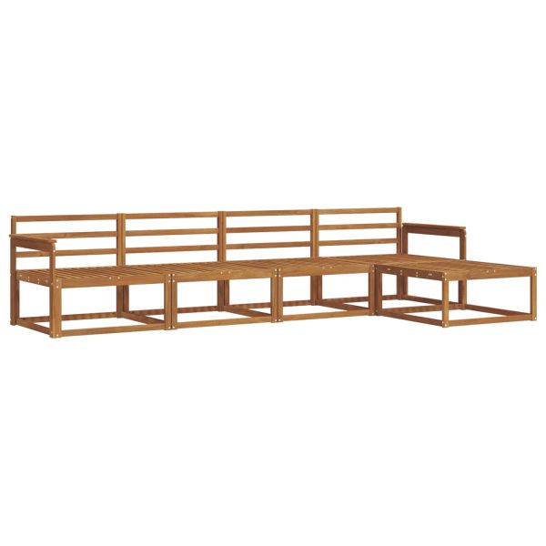 Комплект дивани за открито 5 pcs Естествен