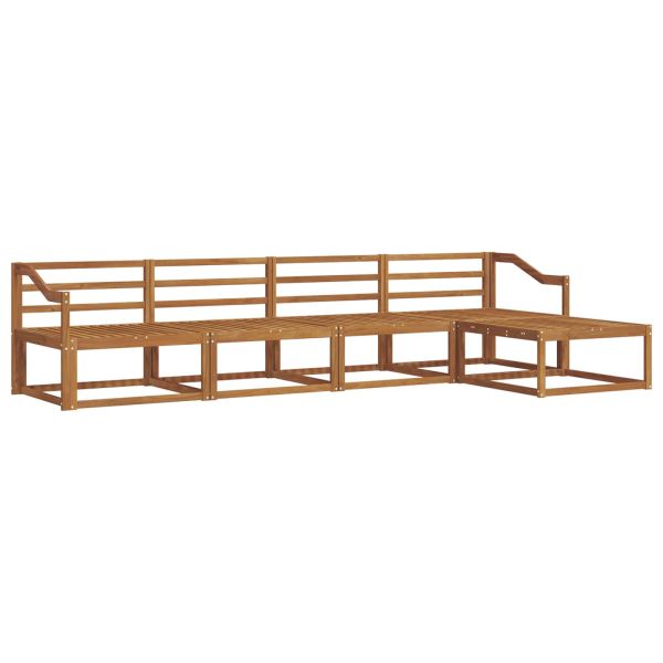 Комплект дивани за открито 5 pcs Естествен