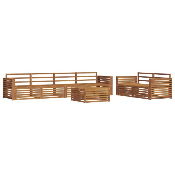 Комплект дивани за открито 7 pcs Естествен