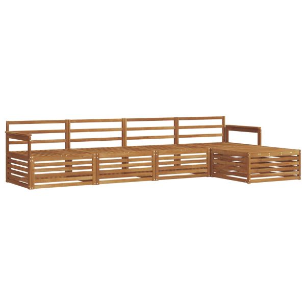 Комплект дивани за открито 5 pcs Естествен