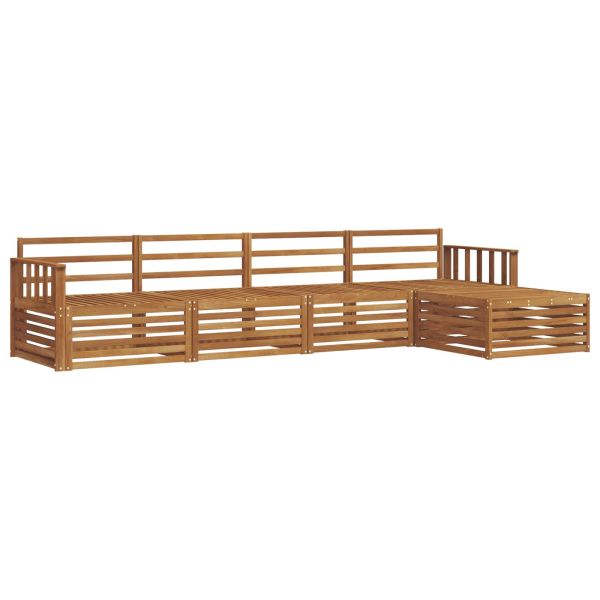 Комплект дивани за открито 5 pcs Естествен