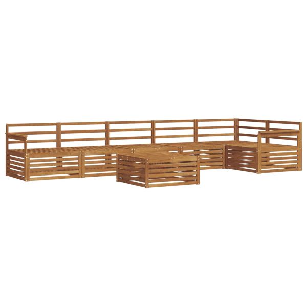 Комплект дивани за открито 7 pcs Естествен