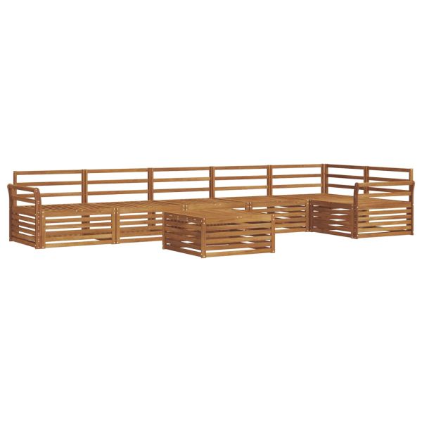 Комплект дивани за открито 7 pcs Естествен