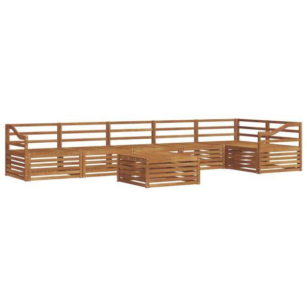 Комплект дивани за открито 7 pcs Естествен
