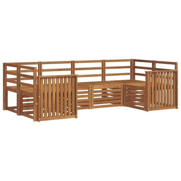 Комплект секционен диван 6 pcs Естествен