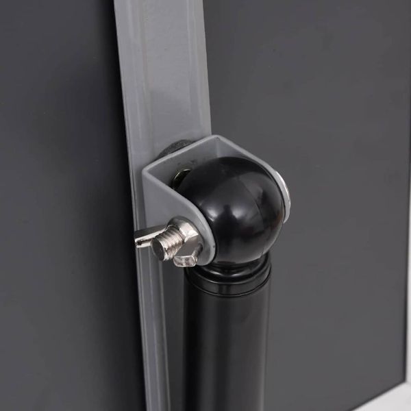Стойки за плакати 2 pcs Черно 45 x 32,7 x 108 см Алуминий