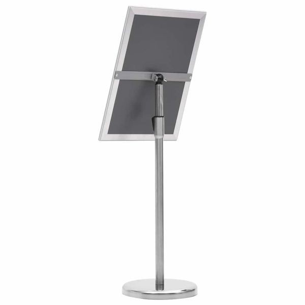 Стойки за плакати 2 pcs Сребрист 45 x 32,7 x 108 см Алуминий