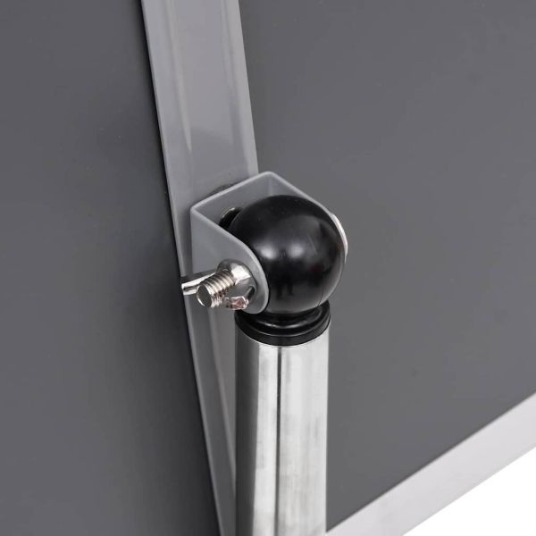 Стойки за плакати 2 pcs Сребрист 45 x 32,7 x 108 см Алуминий