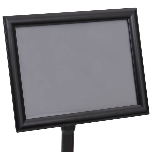 Стойки за плакати 2 pcs Черно 32.7 x 24 x 108 см Алуминий