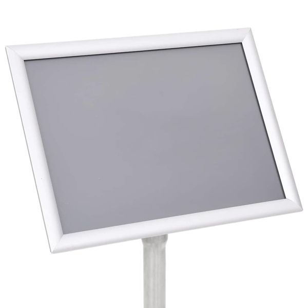 Стойки за плакати 2 pcs Сребрист 32.7 x 24 x 108 см Алуминий