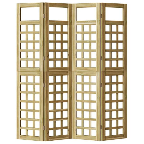 Екран за уединение Меден кафяв 160 x 180 cm Солиден бор