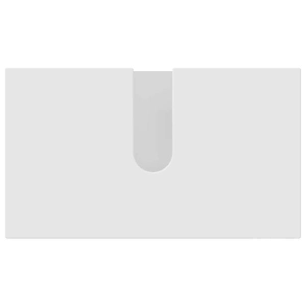 Комплект мебели за баня 3 pcs Бяло Инженерно дърво & Метал