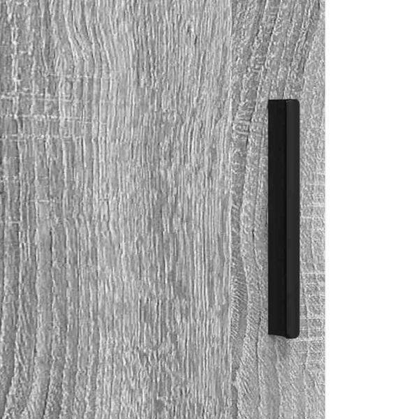 Комплект мебели за баня с чекмедже с врата 3 pcs Сив Сонома