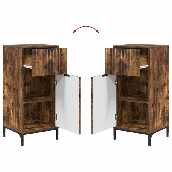 Комплект мебели за баня с чекмедже с рафт 2 pcs Димян дъб