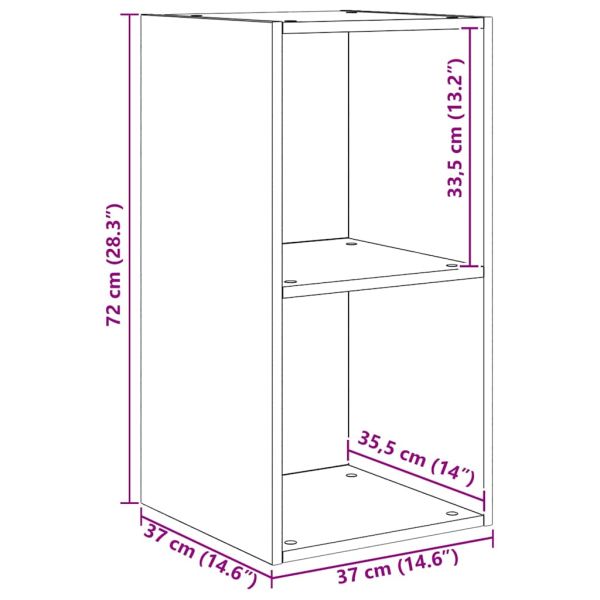 Комплект ТВ шкаф 3 pcs Черния дъб Инженерно дърво