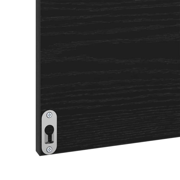 Комплект мебели за баня 3 pcs Черния дъб Инженерно дърво