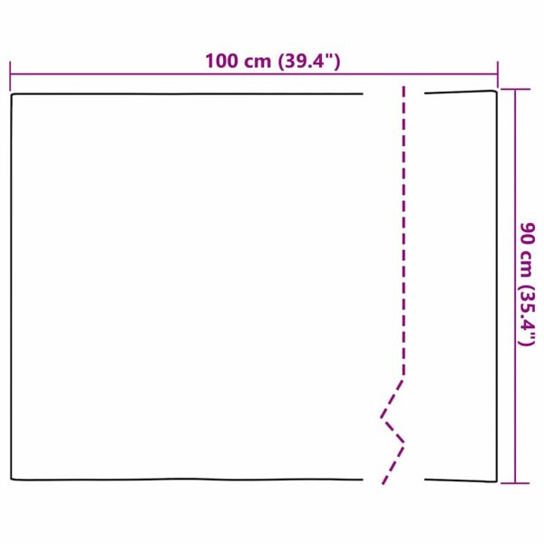 Самозалепваща се огледална лента 90 x 100 см 2 pcs Сребрист PET