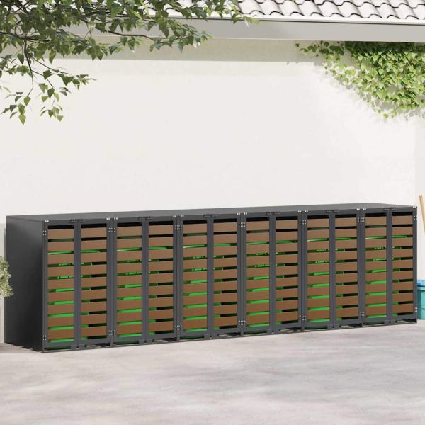 Контейнер за съхранение на 3 коша 340 x 77.5 x 115.5 см Стомана