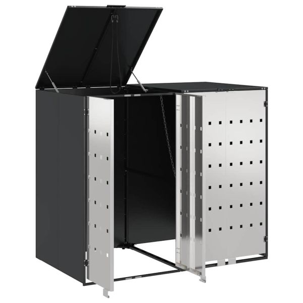 Контейнер за съхранение на 3 коша 340 x 77.5 x 115.5 см Стомана