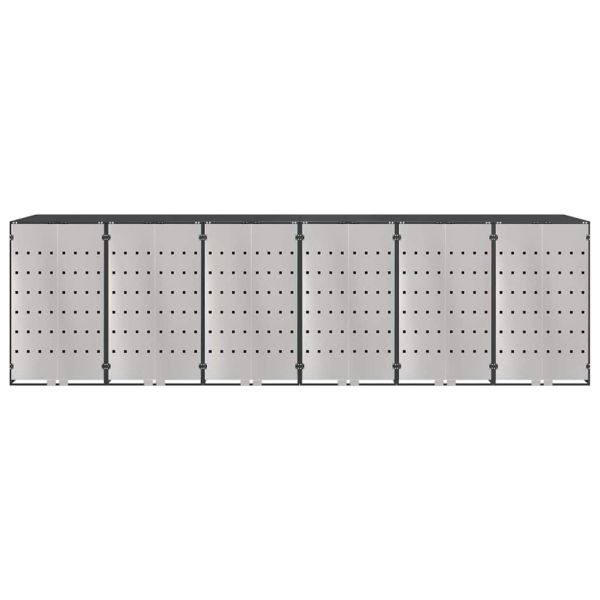 Контейнер за съхранение на 3 коша 340 x 77.5 x 115.5 см Стомана