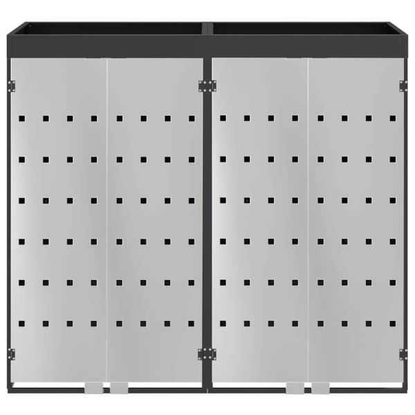 Контейнер за съхранение на 3 коша 340 x 77.5 x 115.5 см Стомана