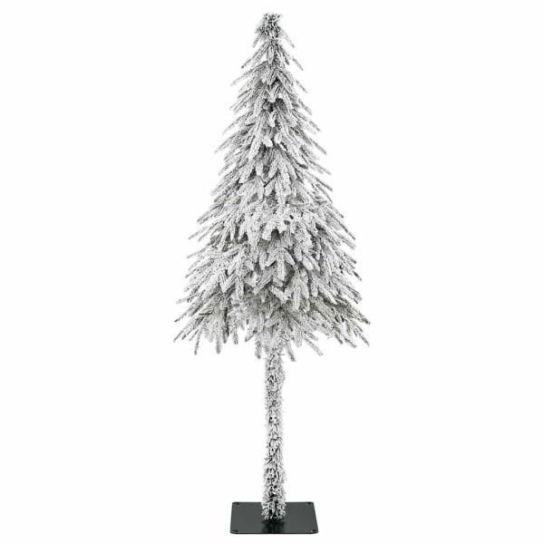 Коледно дърво с 300 LED светодиода Бяло 210 cm ПЕ и стомана
