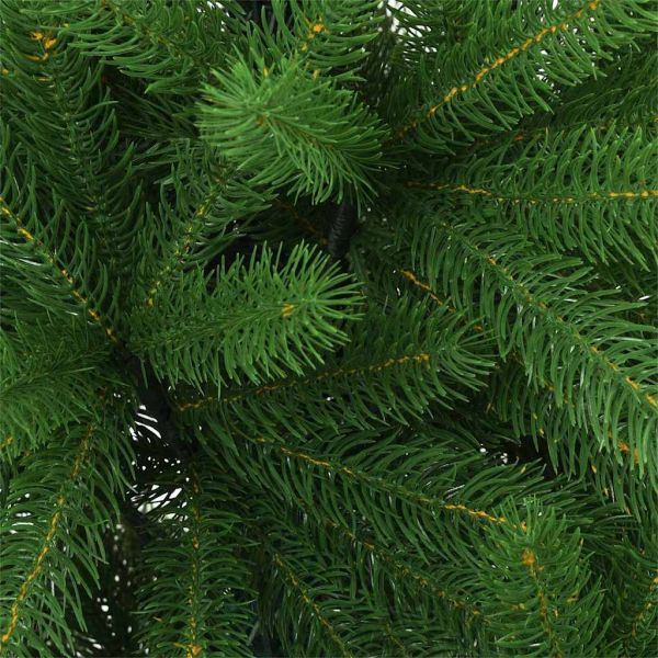 Коледно дърво с 300 LED светодиода с поставка Зелен 240 cm ПЕ
