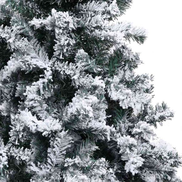 С изкуствено коледно дърво с 300 LED светодиода Бяло 240 cm