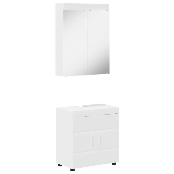 Комплект мебели за баня TULUM 2 pcs Бяло 60 x 34 x 63 см