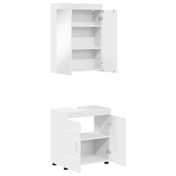 Комплект мебели за баня TULUM 2 pcs Бяло 60 x 34 x 63 см