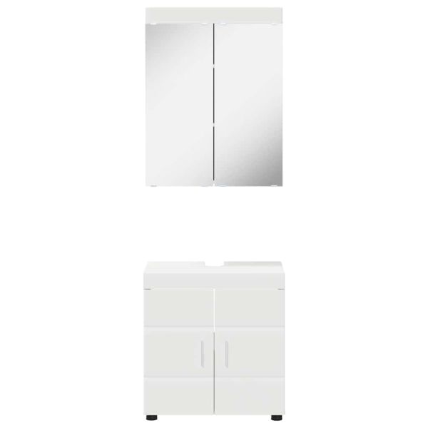 Комплект мебели за баня TULUM 2 pcs Бяло 60 x 34 x 63 см
