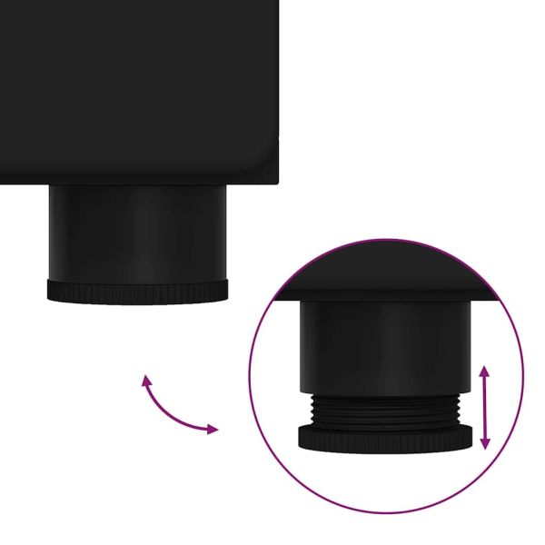 Комплект мебели за баня TULUM 2 pcs Черно 60 x 34 x 63 см