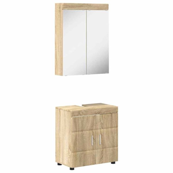 Комплект мебели за баня TULUM 2 pcs Сонома дъб 60 x 34 x 63 см