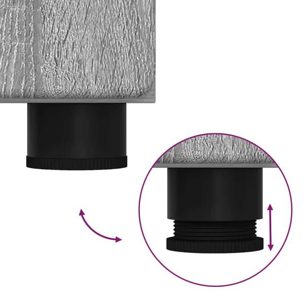 Комплект мебели за баня TULUM 2 pcs Сив Сонома 60 x 34 x 63 см