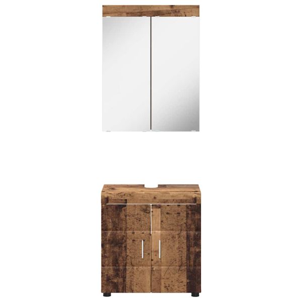 Комплект мебели за баня TULUM 2 pcs Старо дърво 60 x 34 x 63 см