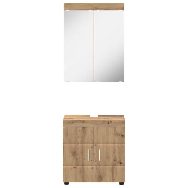 Комплект мебели за баня TULUM 2 pcs Дъб 60 x 34 x 63 см
