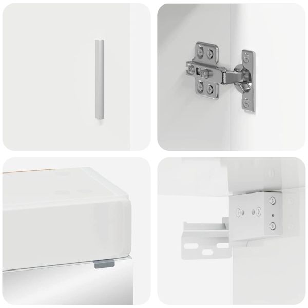 Комплект мебели за баня TULUM 3 pcs Лъскаво бяло