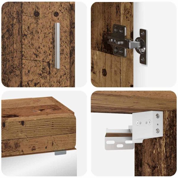 Комплект мебели за баня TULUM 3 pcs Старо дърво 60 x 34 x 63 см