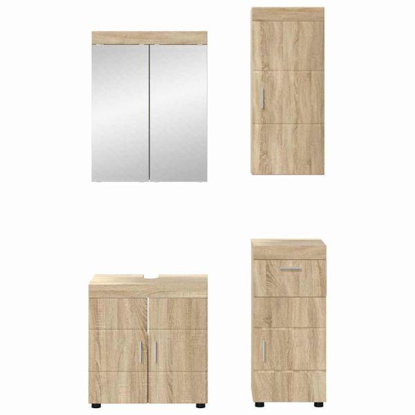 Комплект мебели за баня TULUM 4 pcs Сонома дъб 60 x 34 x 63 см