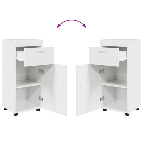 Комплект мебели за баня TULUM 4 pcs Лъскаво бяло