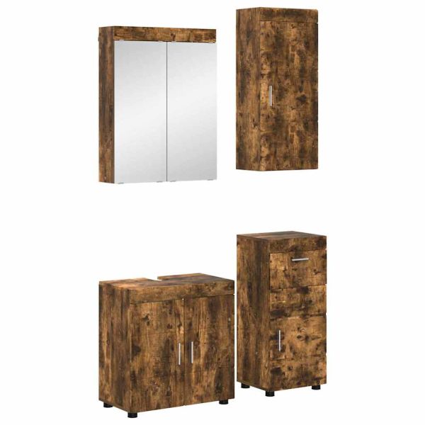 Комплект мебели за баня TULUM 4 pcs Димян дъб 60 x 34 x 63 см
